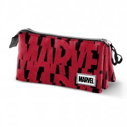MARVEL LOGO - Plumier 3 comp '23x11x10' - Matière Recyclée
