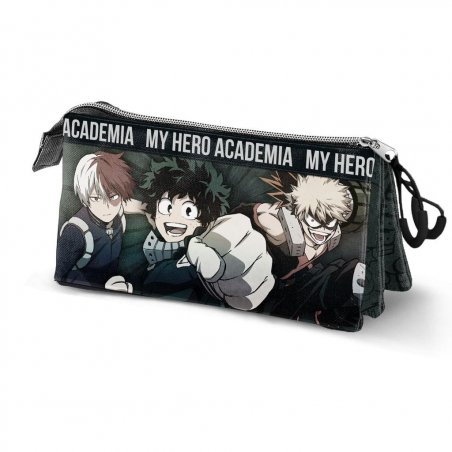 MY HERO ACADEMIA - Plumier 3 comp '23x11x10' - Matière Recyclée