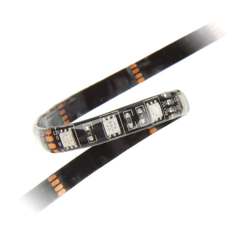 aqua computer compatible RGB-LED Strip, IP65, noir - 25cm