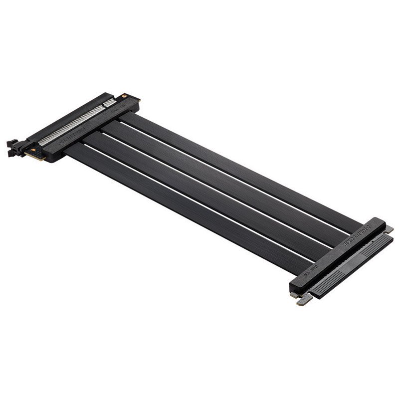 PHANTEKS PCI-E 4.0 x16 Riser Flachband-Kabel, 30cm - schwarz