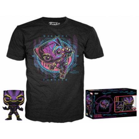 MARVEL- Booble Head POP N° xx - Black Panther + T-shirt (L)