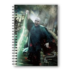HARRY POTTER - Effet 3D Poster Voldemort - Cahier