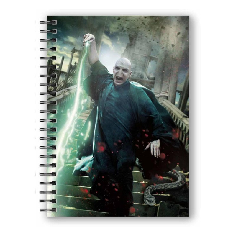 HARRY POTTER - Effet 3D Poster Voldemort - Cahier