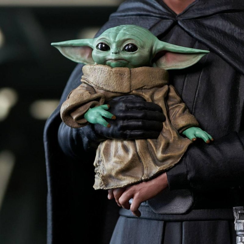 STAR WARS - Luke Skywalker & Grogu - Figurine Gentle Giant compatible 25cm