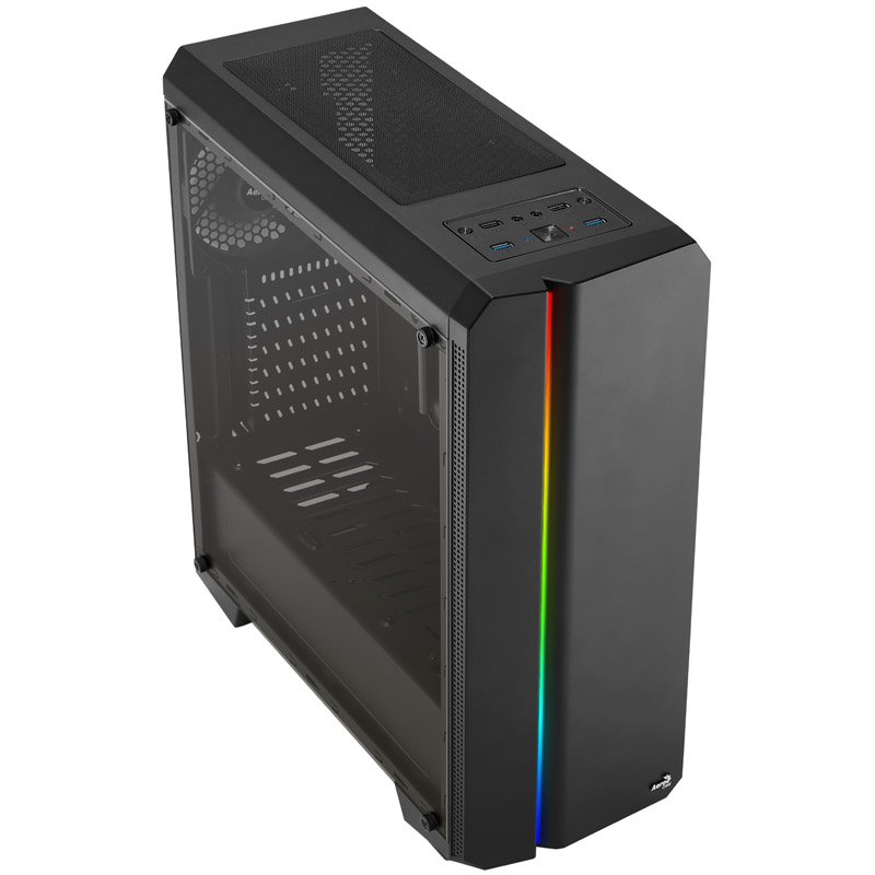 Aerocool Genesis ARGB V1 Midi-Tower, Acryglas - schwarz