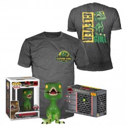 Funko POP! & Tee - Jurassic Park - Velociraptor Size L