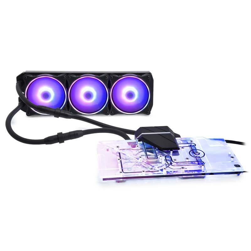 Alphacool compatible Eiswolf 2 GPU AIO 360mm Radeon RX 6800/6800XT Gaming Trio X mit Backplate