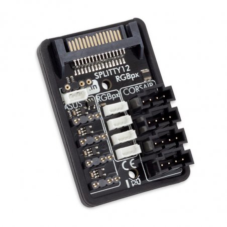 aqua computer compatible RGBpx Splitty12 Active ARGB-Hub