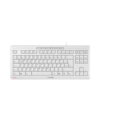 CHERRY STREAM KEYBOARD TKL clavier USB QWERTZ Allemand Blanc