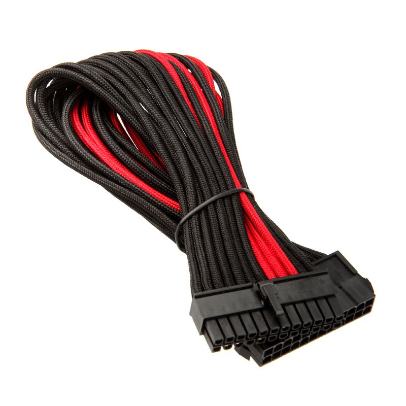 Silverstone ATX 24-Pin-Kabel, 300mm - schwarz/rot