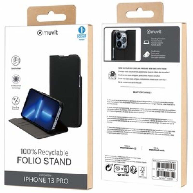MUVIT FOR CHANGE FOLIO STAND RECYCLETEK IPHONE 13 PRO
