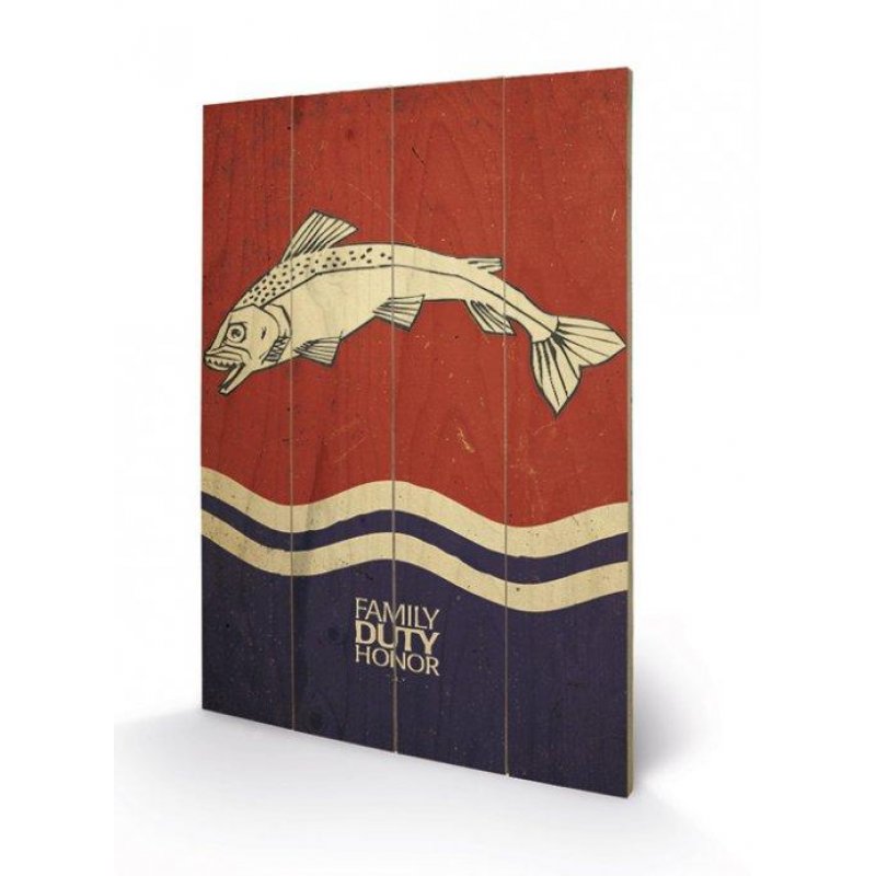 GAME OF THRONES - Tully - Impression sur bois 40x59cm