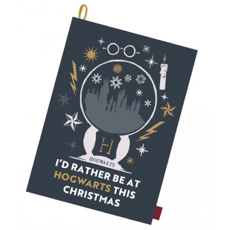 HARRY POTTER - Rather be at Hogwarts - Serviette à Thé