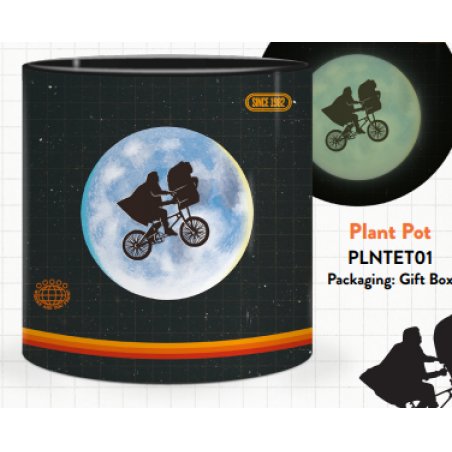 E.T. - Pot de Plantes - Brille Dans Le Noir