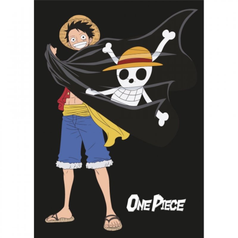 ONE PIECE - Plaid Polaire 100% Microfibre 100x140cm