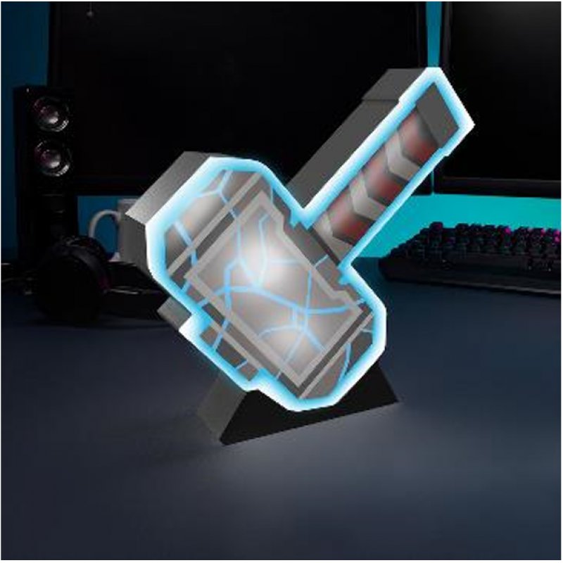 MARVEL - Marteau de Thor - Lampe 2D 17cm