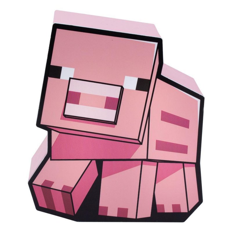 MINECRAFT - Cochon - Lampe 2D 16cm