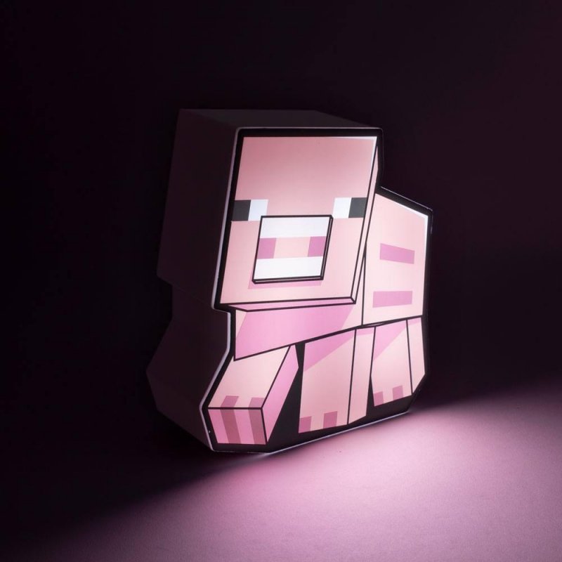 MINECRAFT - Cochon - Lampe 2D 16cm