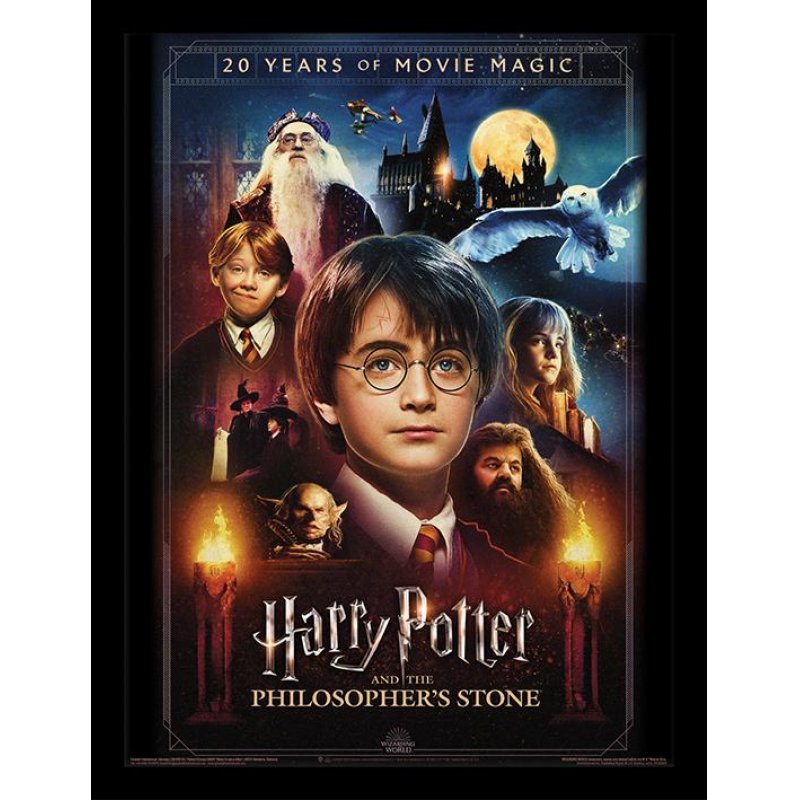 HARRY POTTER - 20 Years Of Movie Magic - Impression encadrée 30x40cm