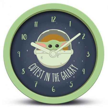 THE MANDALORIAN - Cutest in the galaxy - Horloge de bureau 16cm