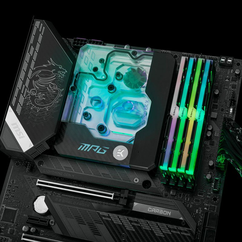 EK Water Blocks EK-Quantum Momentum, Intel MPG Z590 Gaming Carbon - EK X Edition - Sockel 1200