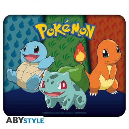 POKEMON - Starters Kanto - Tapis de souris 23.5X19.5cm