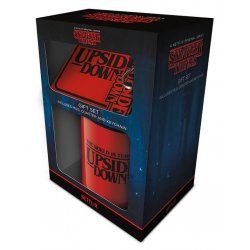 STRANGER THINGS - Upside Down - Set mug, sous-verre & porte-clés