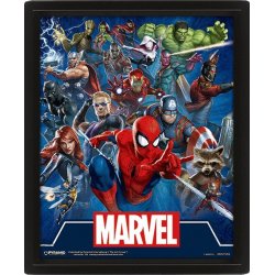 MARVEL - 3D Lenticular Poster 26X20 - Cinematic Icons