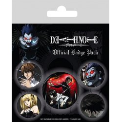 DEATH NOTE - Pack 5 Badges - Characters