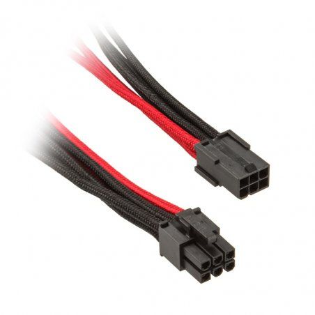 Silverstone 6-Pin-PCIe zu 6-Pin-PCIe Câble 250mm - noir/rouge