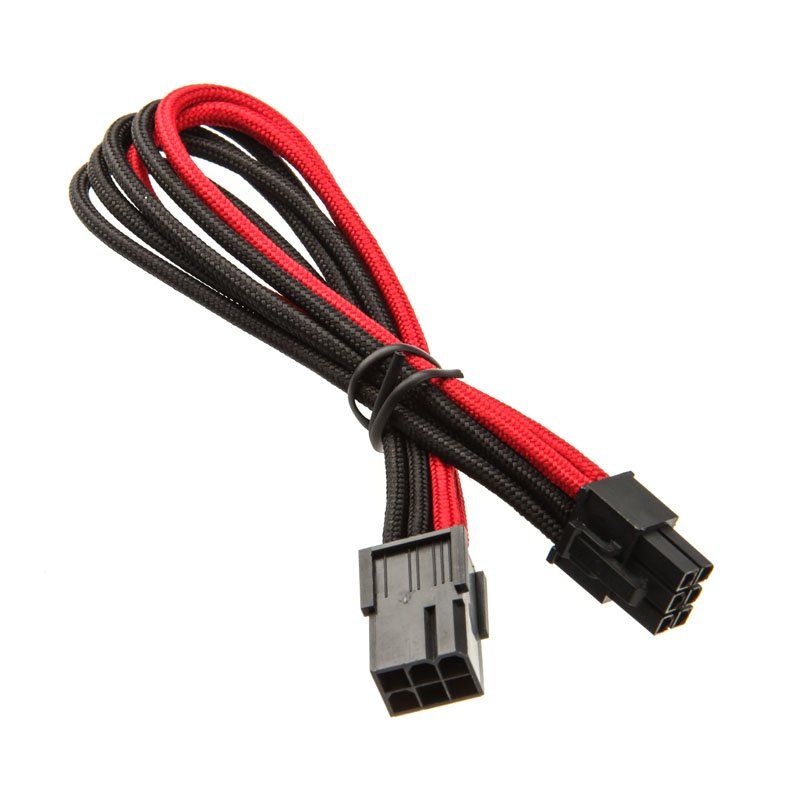Silverstone 6-Pin-PCIe zu 6-Pin-PCIe Câble 250mm - noir/rouge