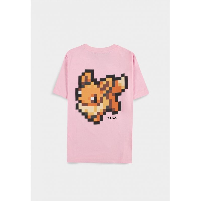 POKEMON - Pixel Evoli - T-Shirt Femme (L)