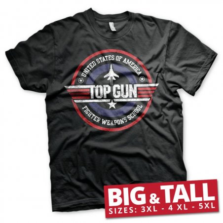 TOP GUN - T-Shirt Big & Tall - Fighter Weapons School (5XL)