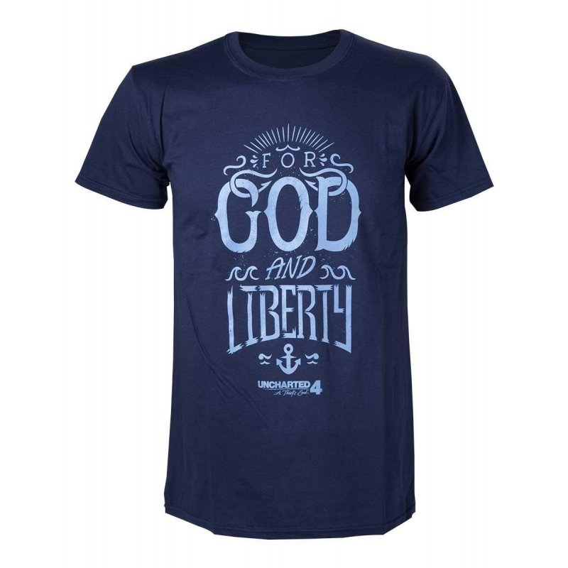 UNCHARTED 4 - T-Shirt For God and Liberty (S)