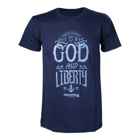UNCHARTED 4 - T-Shirt For God and Liberty (S)