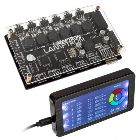 Lamptron ferngesteurte Lüfter und ARGB Controller, schwarz