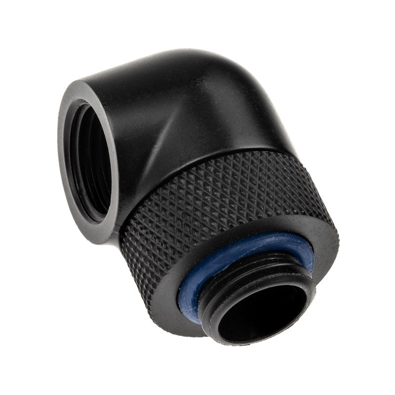 XSPC Adapter 90 Grad G1/4 Zoll AG auf G1/4 Zoll IG - drehbar, schwarz, 4er-Pack