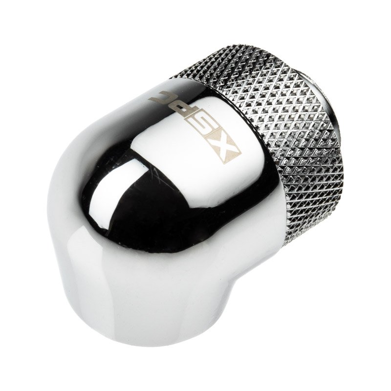 XSPC Adapter 90 Grad G1/4 Zoll AG auf G1/4 Zoll IG - drehbar, chrome