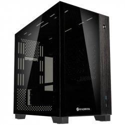 Raijintek PAEAN MINI Mini-ITX Gehäuse, Tempered Glass - schwarz
