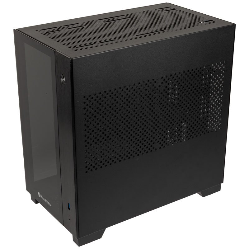 Raijintek PAEAN MINI Mini-ITX Gehäuse, Tempered Glass - schwarz
