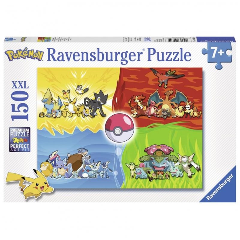 Ravensburger Puzzle 150 P Xxl - Les Différents Types De Pokémon