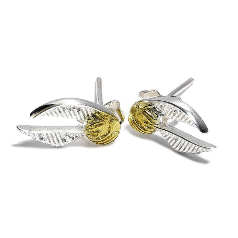 HARRY POTTER - Vif d'Or - Boucle d'Oreilles Argent Massif