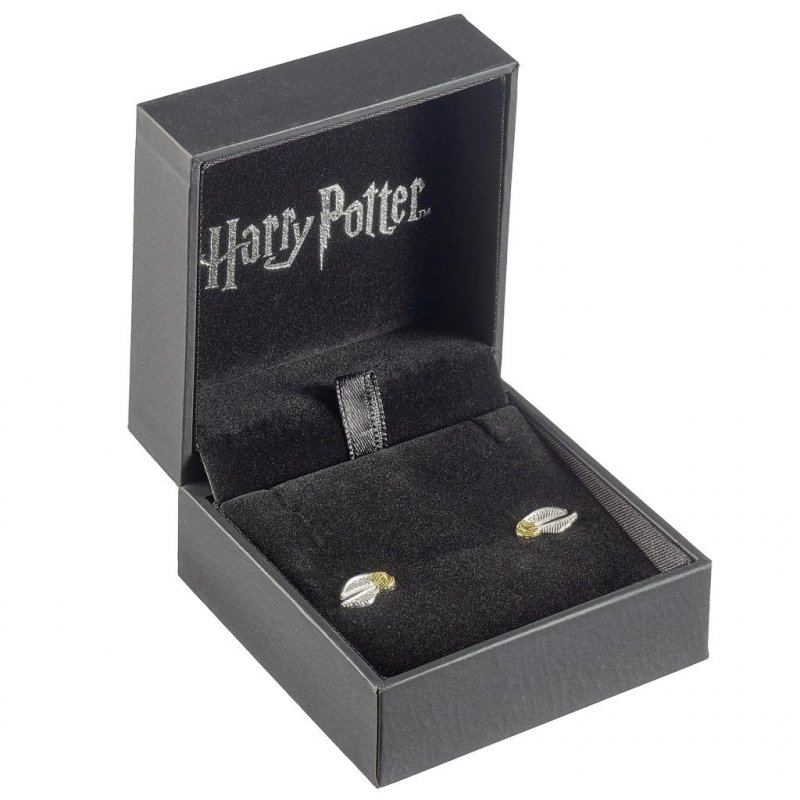 HARRY POTTER - Vif d'Or - Boucle d'Oreilles Argent Massif