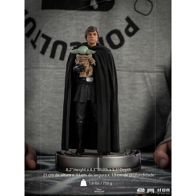 STAR WARS - Luke Skywalker et Grogu - Statuette  ArtScale 1/10 21cm