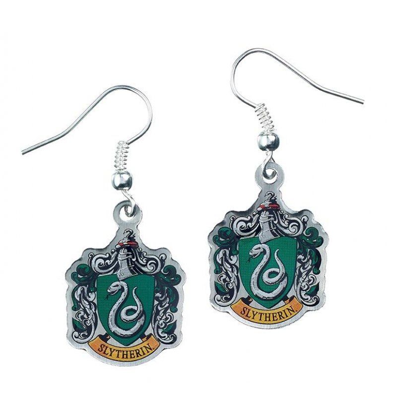 HARRY POTTER - Boucles d'oreilles Pendantes - Emblème Serpentard