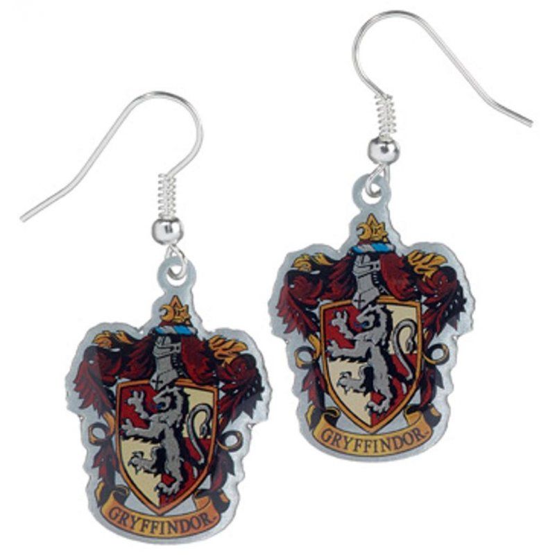 HARRY POTTER - Boucles d'oreilles Pendantes - Emblème Griffondor