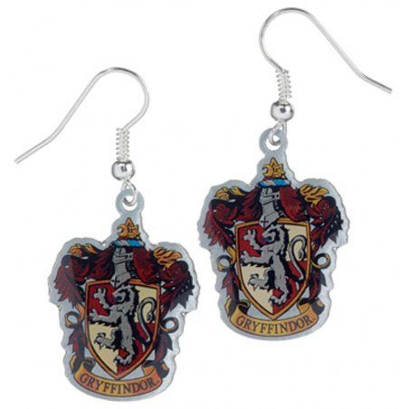HARRY POTTER - Boucles d'oreilles Pendantes - Emblème Griffondor