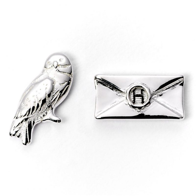 HARRY POTTER - Boucles d'Oreilles - Hedwig & Lettre