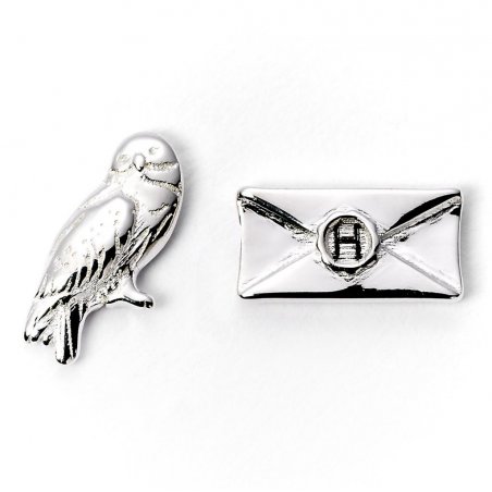 HARRY POTTER - Boucles d'Oreilles - Hedwig & Lettre