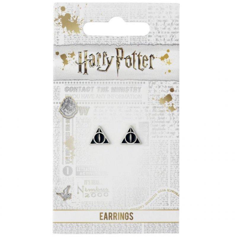 HARRY POTTER - Boucles d'Oreilles - Les Reliques de la Mort - Noir